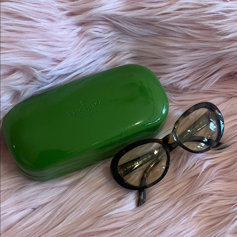 KATE SPADE TORTOISE GLASSES W EYEGLASS BOX